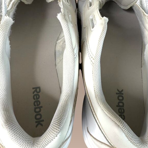 Reebok Leather Comfort Walking Sneakers Men 12 X Wide DMXRIDE Oil Slip Resistant - Picture 10 of 12